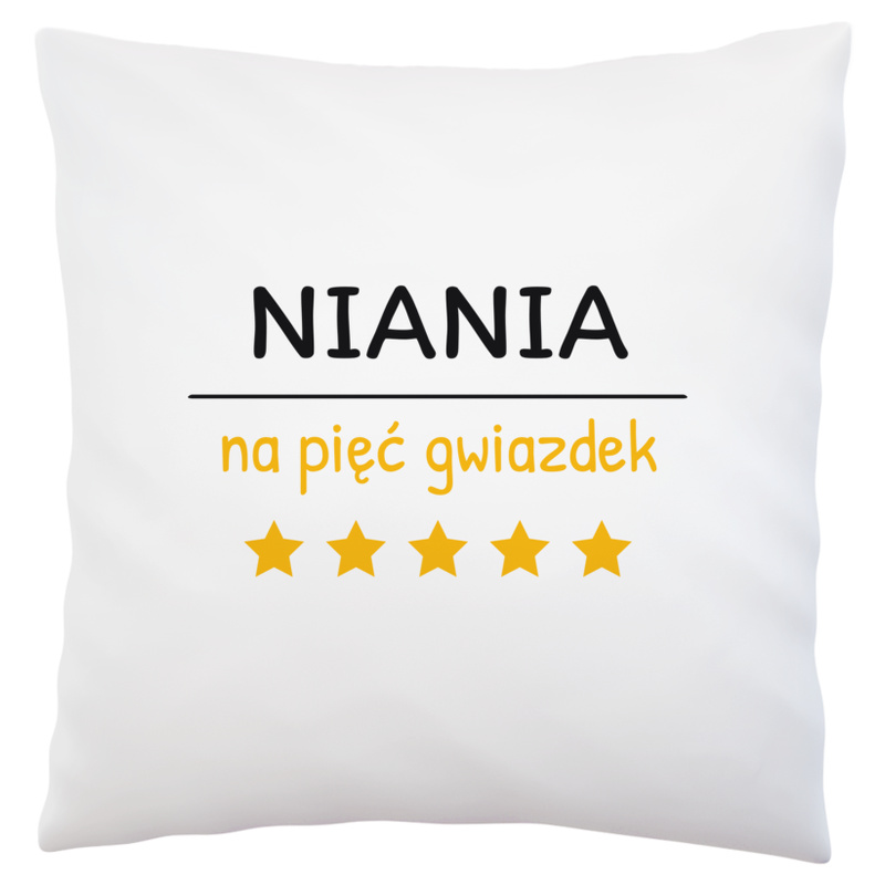 Niania Na 5 Gwiazdek - Poduszka Biała