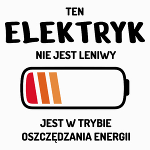 Nie Leniwy Elektryk - Poduszka Biała