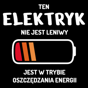 Nie Leniwy Elektryk - Torba Na Zakupy Czarna