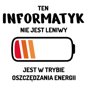 Nie Leniwy Informatyk - Kubek Biały