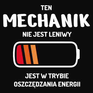 Nie Leniwy Mechanik - Męska Bluza z kapturem Czarna