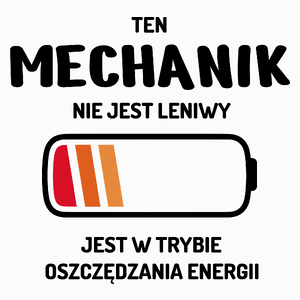 Nie Leniwy Mechanik - Poduszka Biała