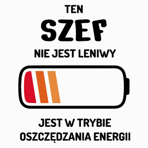 Nie Leniwy Szef - Poduszka Biała