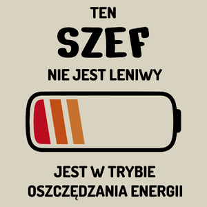 Nie Leniwy Szef - Torba Na Zakupy Natural