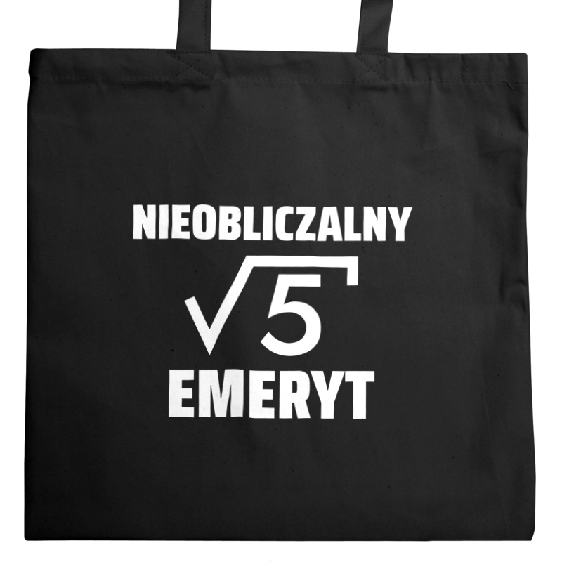 Nieobliczalny Emeryt - Torba Na Zakupy Czarna