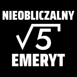 Nieobliczalny Emeryt - Torba Na Zakupy Czarna