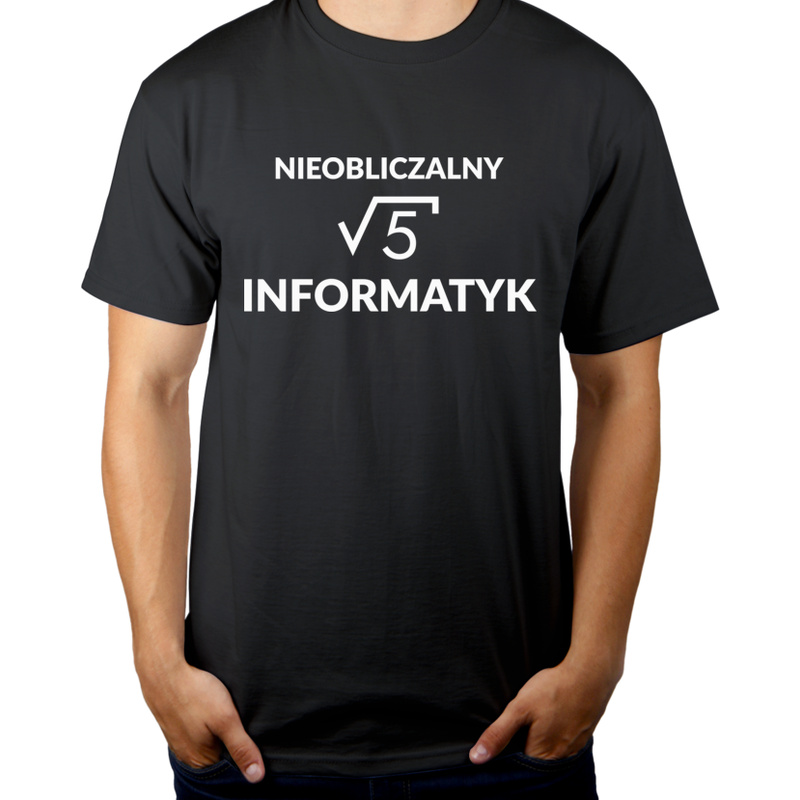 Nieobliczalny Informatyk - Męska Koszulka Szara