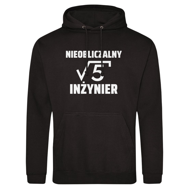 Nieobliczalny Inżynier - Męska Bluza z kapturem Czarna