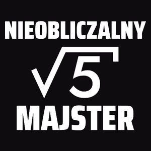 Nieobliczalny Majster - Męska Bluza z kapturem Czarna