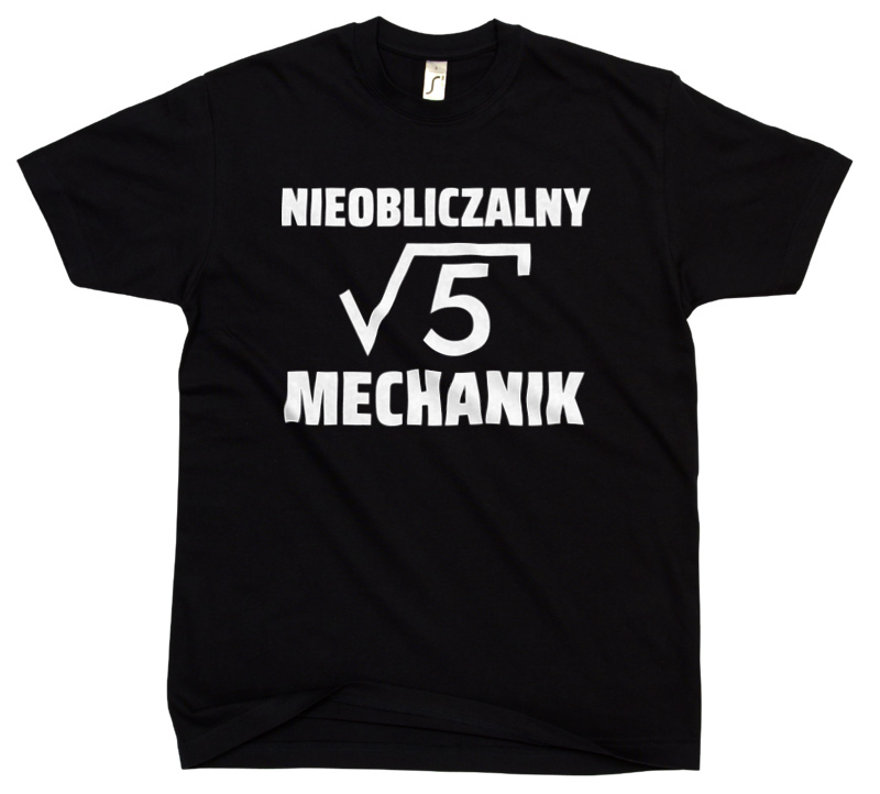 Nieobliczalny Mechanik - Męska Koszulka Czarna