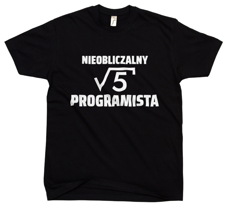 Nieobliczalny Programista - Męska Koszulka Czarna