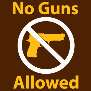 No Guns Allowed - Damska Koszulka Czekoladowa