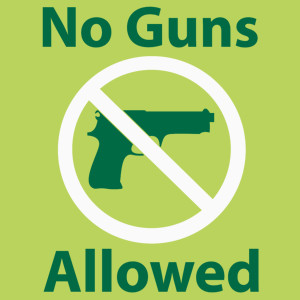 No Guns Allowed - Damska Koszulka Jasno Zielona