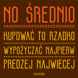 No Średnio - Damska Koszulka Czekoladowa