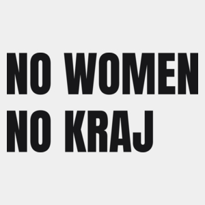 No Women No Kraj Protest Strajk - Męska Koszulka Biała