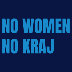 No Women No Kraj Protest Strajk - Damska Koszulka Granatowa