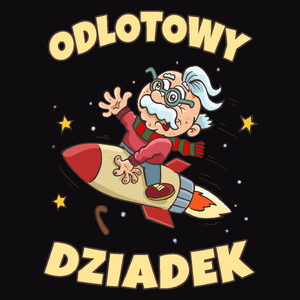 Odlotowy Dziadek - Męska Koszulka Czarna