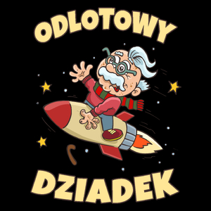 Odlotowy Dziadek - Torba Na Zakupy Czarna