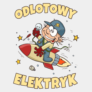 Odlotowy Elektryk - Męska Koszulka Biała