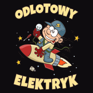 Odlotowy Elektryk - Męska Koszulka Czarna