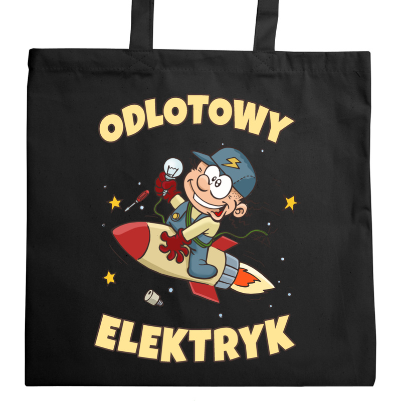 Odlotowy Elektryk - Torba Na Zakupy Czarna