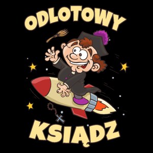 Odlotowy Ksiądz - Torba Na Zakupy Czarna