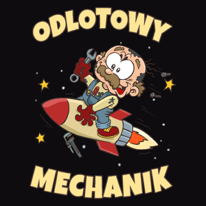 Odlotowy Mechanik - Męska Koszulka Czarna