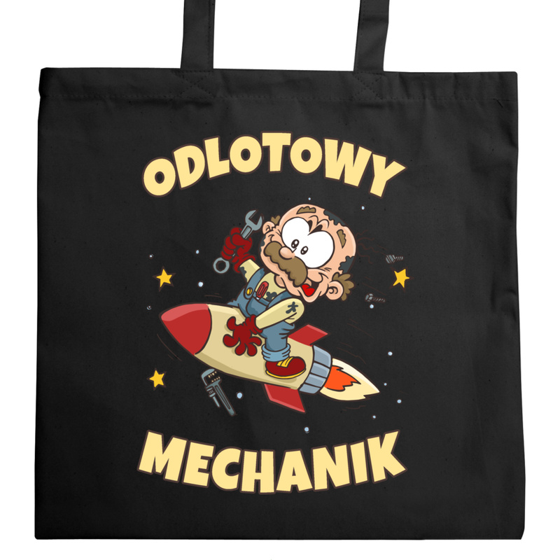 Odlotowy Mechanik - Torba Na Zakupy Czarna