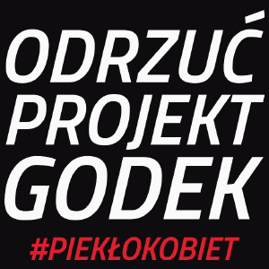 Odrzuć Projekt Godek - Męska Koszulka Czarna