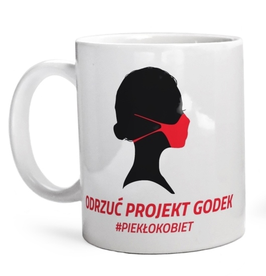 Odrzuć Projekt Godek - Kubek Biały