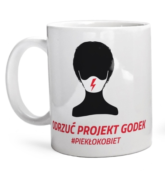 Odrzuć Projekt Godek - Kubek Biały