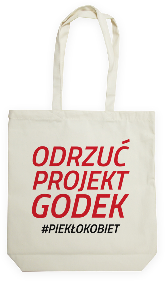 Odrzuć Projekt Godek - Torba Na Zakupy Natural