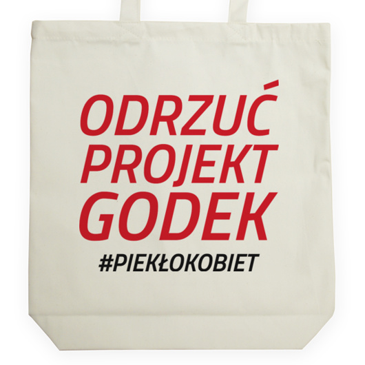 Odrzuć Projekt Godek - Torba Na Zakupy Natural