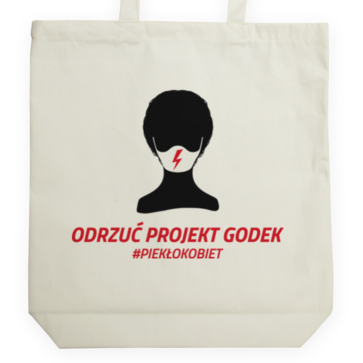 Odrzuć Projekt Godek - Torba Na Zakupy Natural