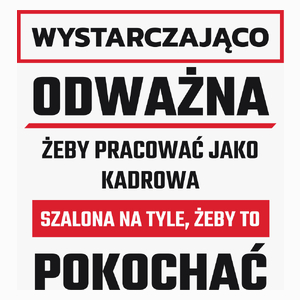 Odważny Szalony Kadrowa - Poduszka Biała