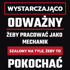 Odważny Szalony Mechanik - Męska Bluza Czarna