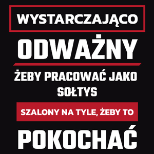 Odważny Szalony Sołtys - Męska Koszulka Czarna