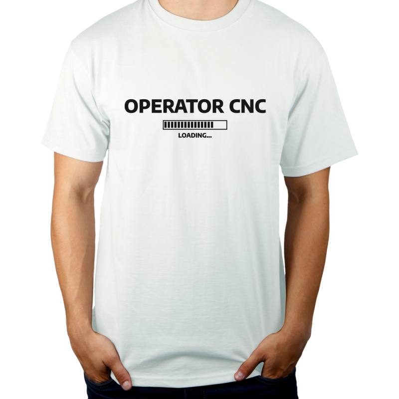 Operator Cnc Loading - Męska Koszulka Biała