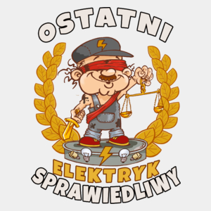 Ostatni Sprawiedliwy Elektryk - Męska Koszulka Biała