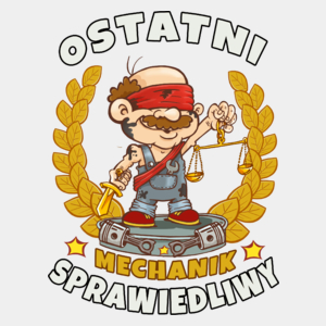 Ostatni Sprawiedliwy Mechanik - Męska Koszulka Biała