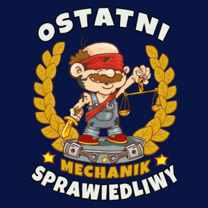 Ostatni Sprawiedliwy Mechanik - Męska Koszulka Ciemnogranatowa