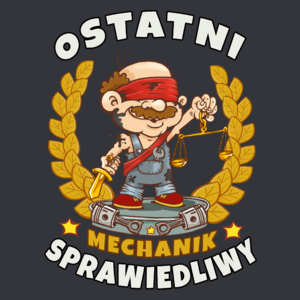 Ostatni Sprawiedliwy Mechanik - Męska Koszulka Szara