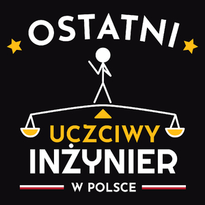 Ostatni Uczciwy Inżynier W Polsce - Męska Bluza z kapturem Czarna