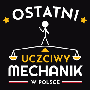 Ostatni Uczciwy Mechanik W Polsce - Męska Bluza z kapturem Czarna