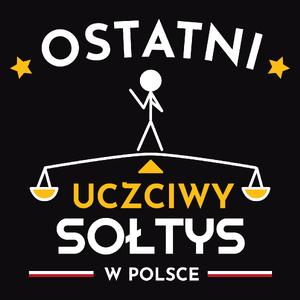Ostatni uczciwy sołtys w polsce - Męska Bluza z kapturem Czarna
