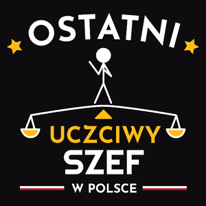 Ostatni uczciwy szef w polsce - Męska Bluza Czarna