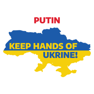 PUTIN keep hands of ukraine - Kubek Biały