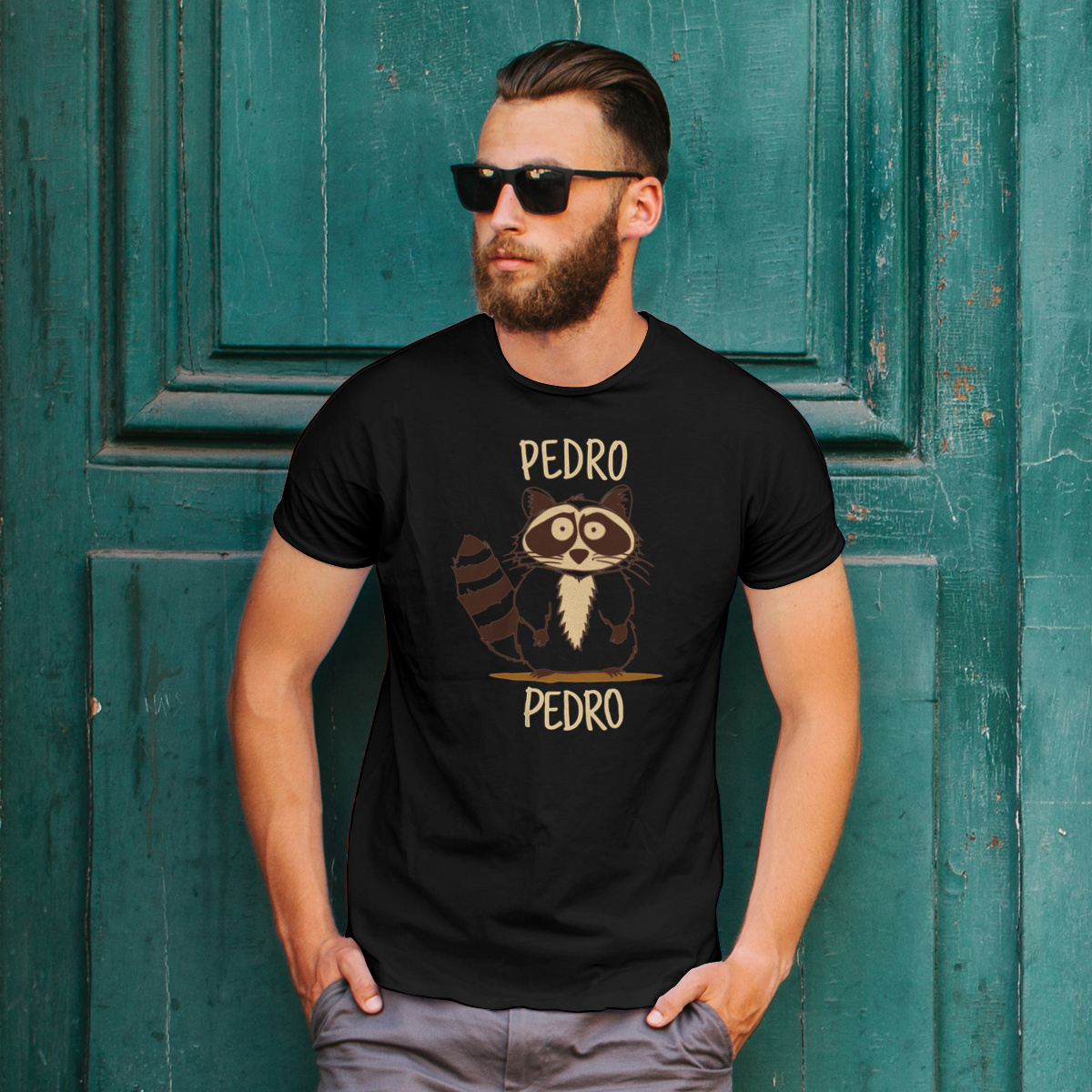 Pedro Pedro - Męska Koszulka Czarna