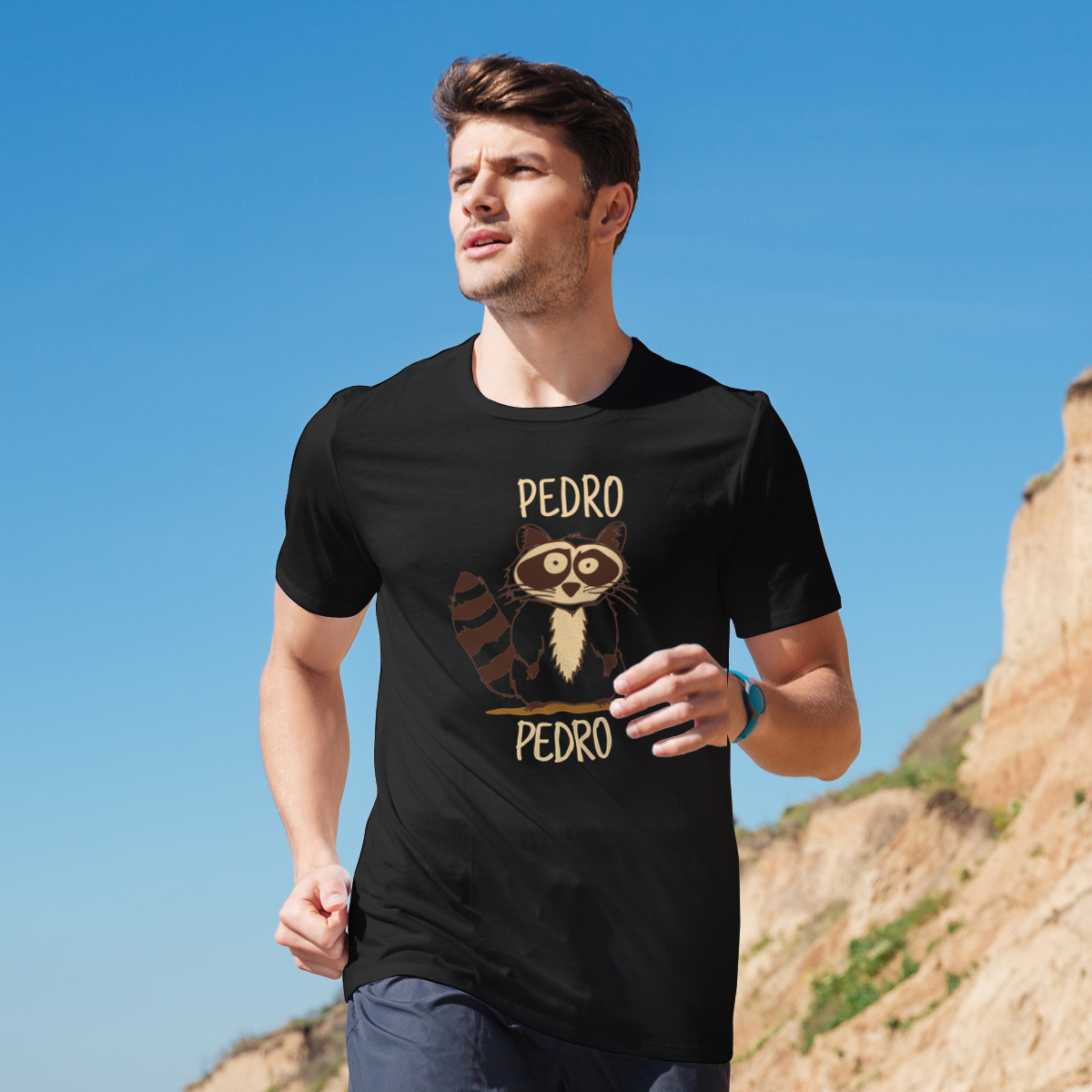 Pedro Pedro - Męska Koszulka Czarna