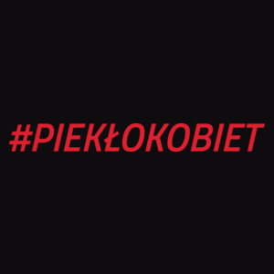 Piekło Kobiet Hasztag - Męska Koszulka Czarna